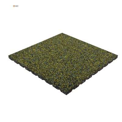 Piastrelle di gomma sportiva ignifughe pavimenti antibatterici resistenti all'usura