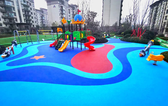 Pavimento di gomma per parco giochi EPDM antiscivolo con multicolori UV resistenti