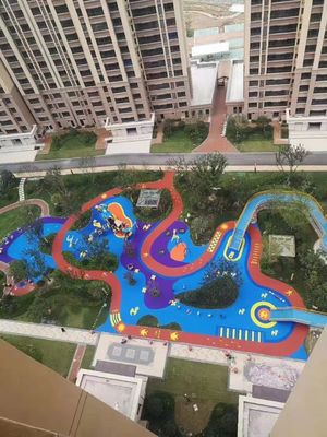 Pavimenti in gomma resistenti agli UV per la comunità / parco abitativo