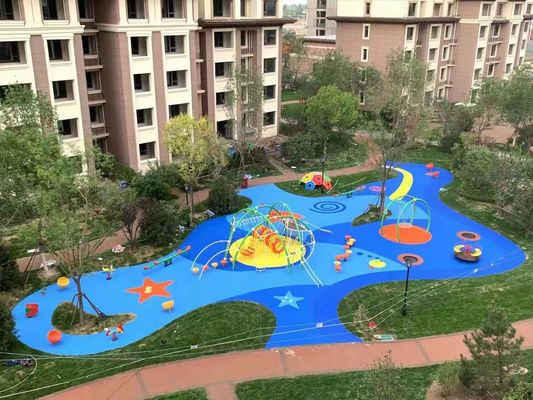 Pavimenti per giochi per bambini all'aperto Pavimento di gomma EPDM per parco divertimenti