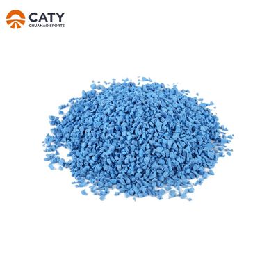Granuli di colore EPDM elastici, pellet di gomma blu per il parco giochi
