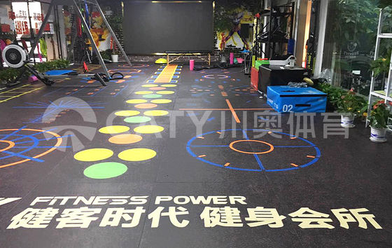 Targeting funzionale Allenamento colore stabile Antibatterica Gomma Workout Pavimenti tappetini Non tossico resistente all'usura