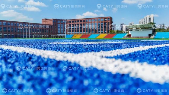 Granuli di gomma EPDM blu Resistenza alle intemperie Buon assorbimento degli urti per pista di corsa