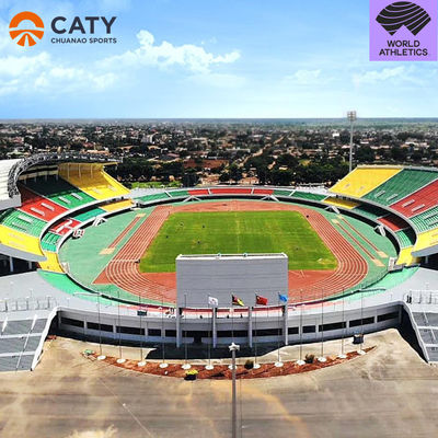 Sistema sandwich IAAF pista da corsa semi-prefabbricata materiale per pista e campo sportivo granuli di gomma EPDM per la superficie del parco giochi
