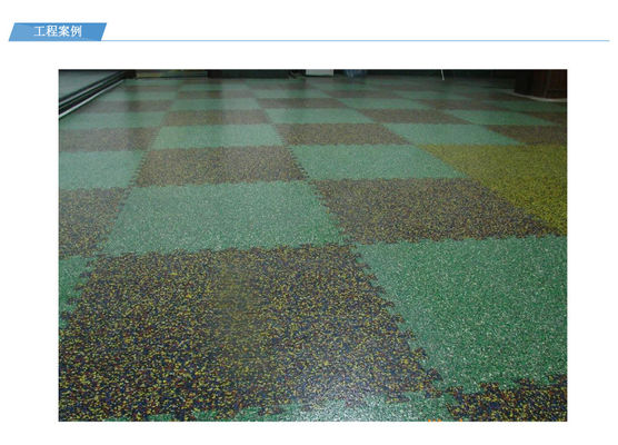 Modello Jigsaw Gomma Non tossico Masselli da ginnastica pesanti Assorbente del suono Pavimento fitness Commerciale