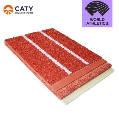 Indoor & Outdoor 8-13mm Spray Coated Sandwich Athletic Rubber Running Track Piste per lo sport Pavimento Corsa