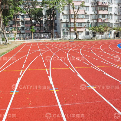 IAAF approvato pista di corsa in gomma prefabbricata piste di tartano pista atletica per luoghi sportivi professionali