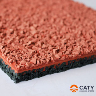 Iaaf Certificato 400m Standard Spray Coated Sandwich Sporting Rubber Running Track Material