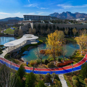 Colorfast & Low-maintenance Rubber Jogging Track Walkway con granuli di gomma EPDM SBR