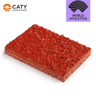 Sistema sandwich IAAF pista sintetica di atletica EPDM gomma pista da corsa Materiale di superficie EPDM SBR Granuli di pneumatici