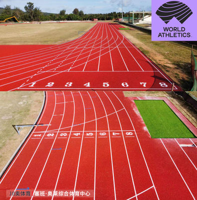 Iaaf Professional 400 metri 8 corsie pista di corsa in gomma sportiva PUR mixed casting
