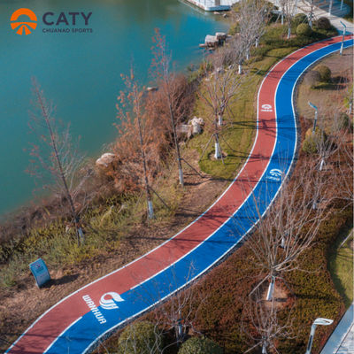Prefabbricazione rapida di gomma per pista da jogging Materiale per pista da jogging Granuli di gomma colorata
