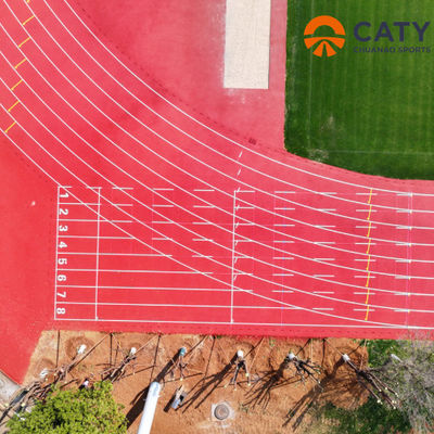 Sport all'aperto Prefabbricazione per l'installazione di piste di atletica Granuli di gomma colorata