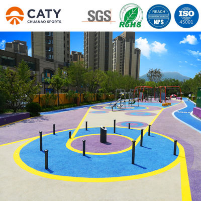 Pavimento per parco giochi in gomma ecocompatibile in gomma Epdm colorato