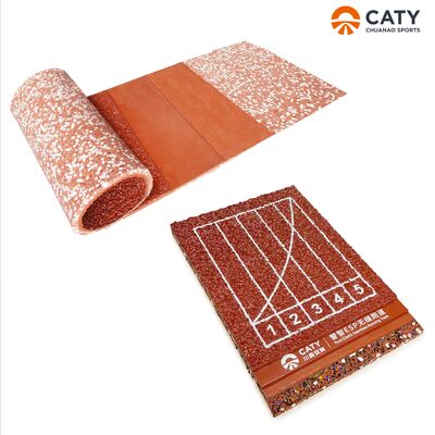 Installazione rapida di pista di atletica semiprefabbricata, superficie multisport a bassa manutenzione