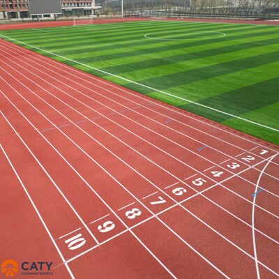 Superficie sportiva ibrida durevole ed economica, granuli EPDM combinati con legante PU per scuole e centri sportivi