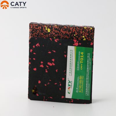 Piastrelle in gomma premium, resistenti ed elastiche, con puntini colorati in EPDM per palestre e studi fitness