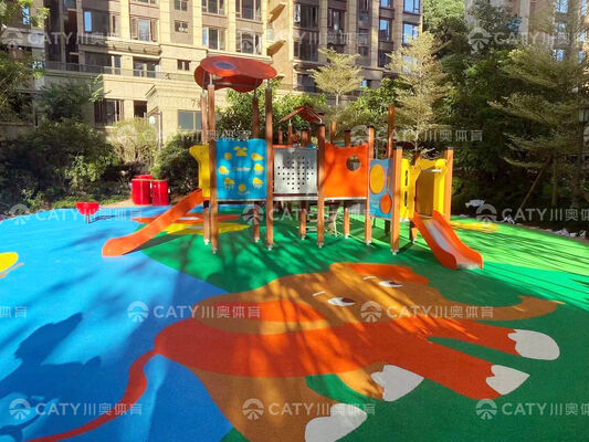 Prezzo di fabbrica EPDM Granula Materiale di pacciamatura di gomma Antislip Parco giochi 1-4mm Spessore 20% Contenuto di gomma EPDM