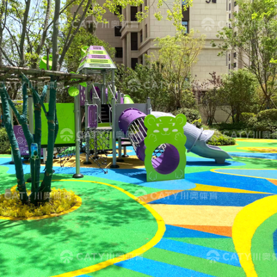Granello di gomma EPDM anti-invecchiamento 1-3MM 20% contenuto di gomma per bambini Parco giochi EPDM Area giochi per bambini Vendita diretta in fabbrica