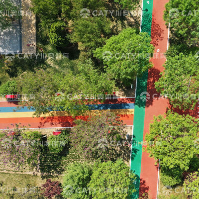 Granuli di EPDM di colori vibranti per il giardino sportivo della giungla Parco giochi superficie di incasso Parco giochi sentiero di salute all'aperto