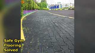 Piastrelle in gomma per ossa di cane Pavimentazione per palestra Facile installazione